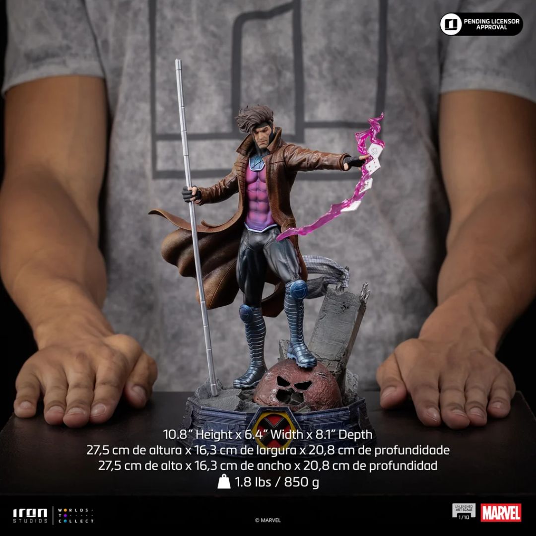 Gambit Unleashed - X-Men - Art Scale 1/10 Statue By Iron Studios