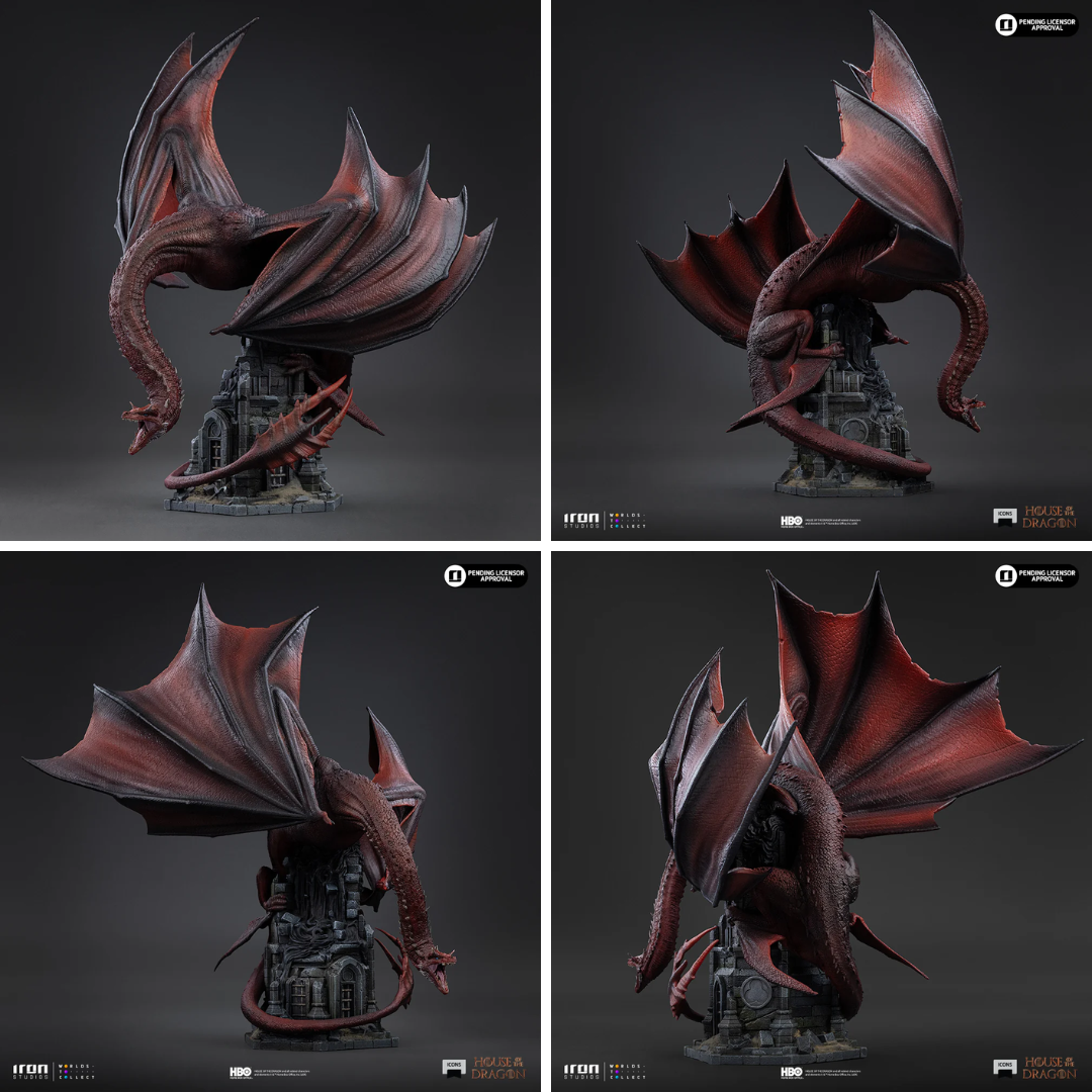 House Of The Dragon Caraxes Icons Statue By Iron Studios