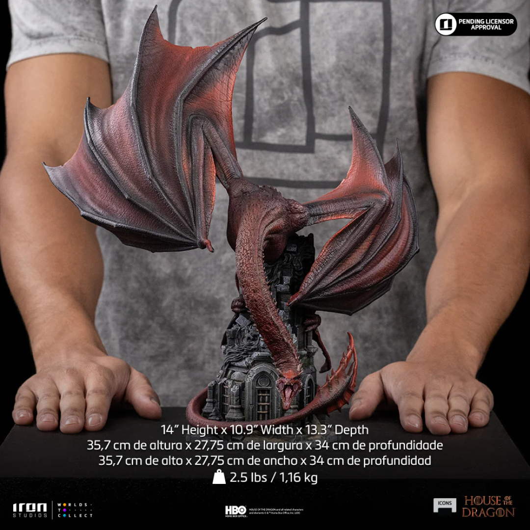 House Of The Dragon Caraxes Icons Statue By Iron Studios