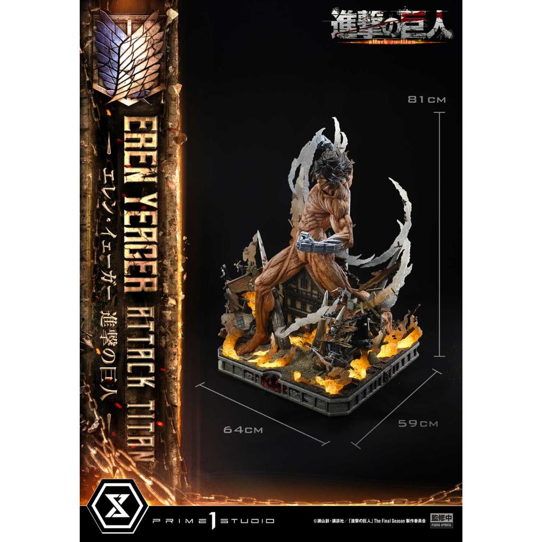 Tv Animation Attack On Titan Eren Yeager Statue By Prime1 Studios -Prime 1 Studio - India - www.superherotoystore.com