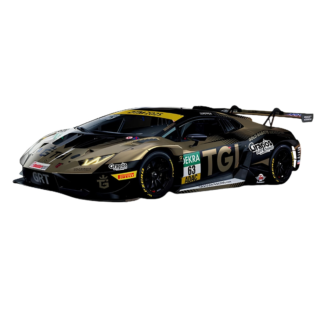 Lamborghini Huracan Gt3 Evo2 - Dtm 2025 #63 1:64 Scale Die-Cast Car By Trends Hobby