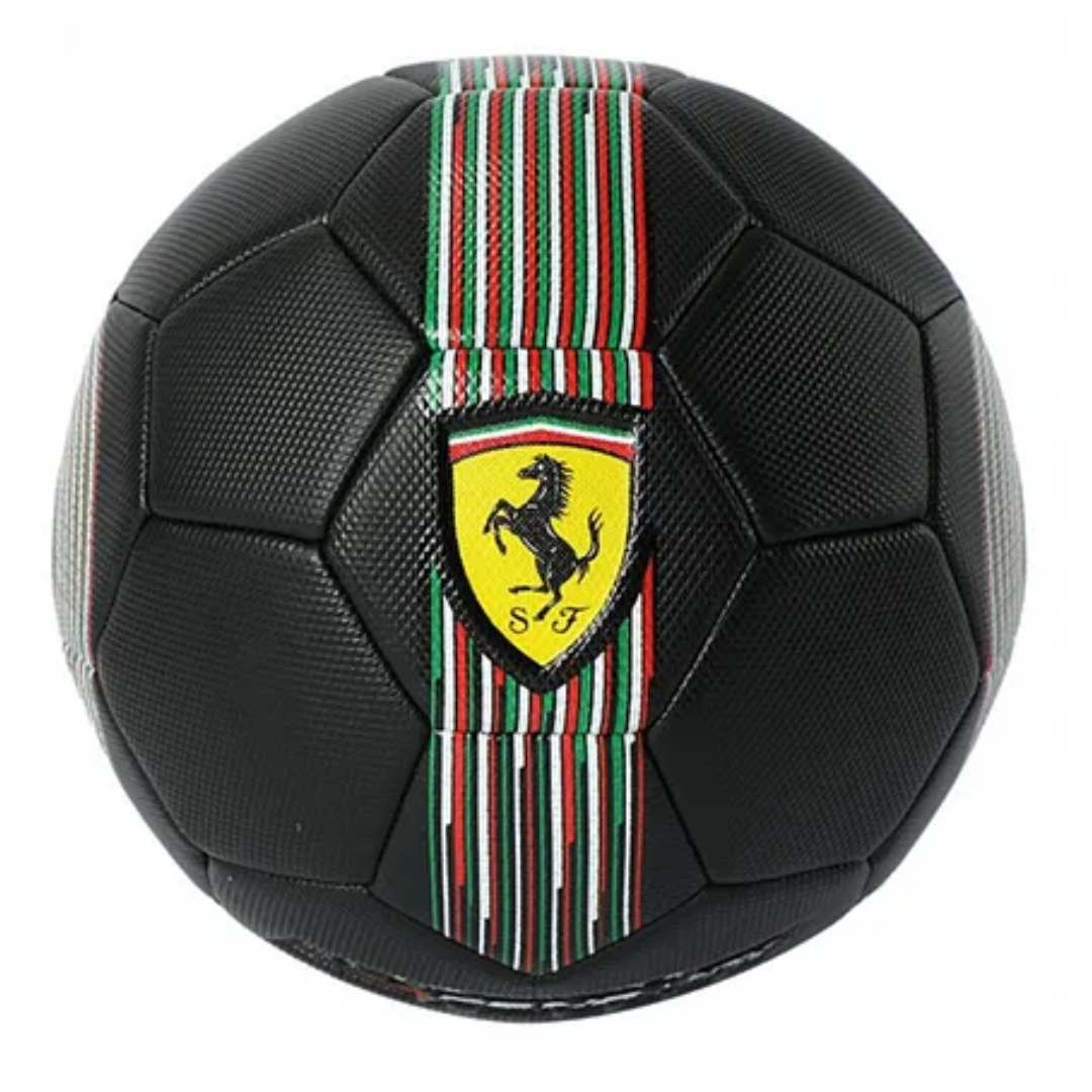 FERRARI SIZE 5 MACHINE SEWING SOCCER BALL BLACK BY MESUCA -Mesuca - India - www.superherotoystore.com