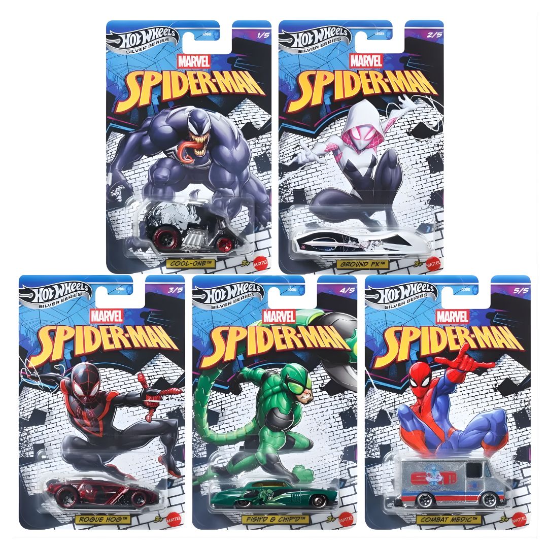 Hot Wheels Silver Series Assortmet 1:64 Scale Die-Cast Assortment Set 1 -Hot Wheels - India - www.superherotoystore.com