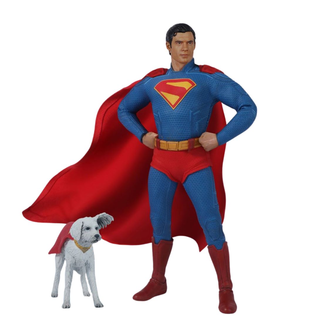 Superman 2025 Movie Version Superman And Little Krypton One:12 By Mezco Toys -Mezco Toys - India - www.superherotoystore.com
