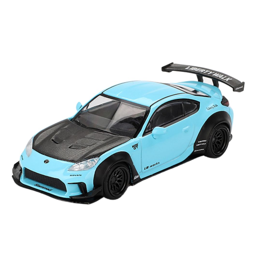 Baby Blue Toyota Gr86 Lb Nation 1:64 Scale Die-Cast Car By Mini Gt By Mini Gt -Mini GT - India - www.superherotoystore.com