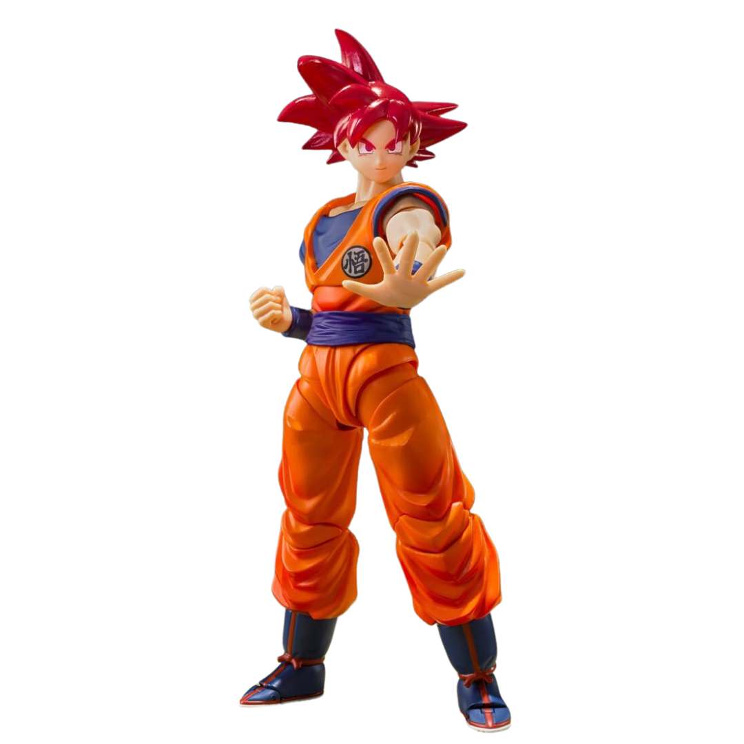 Dragon Ball Z Super Saiyan God Son Goku -Saiyan God Instilled With The Light Of Righteous Hearts S.H.Figuarts By Tamashii Nations -Tamashii Nations - India - www.superherotoystore.com