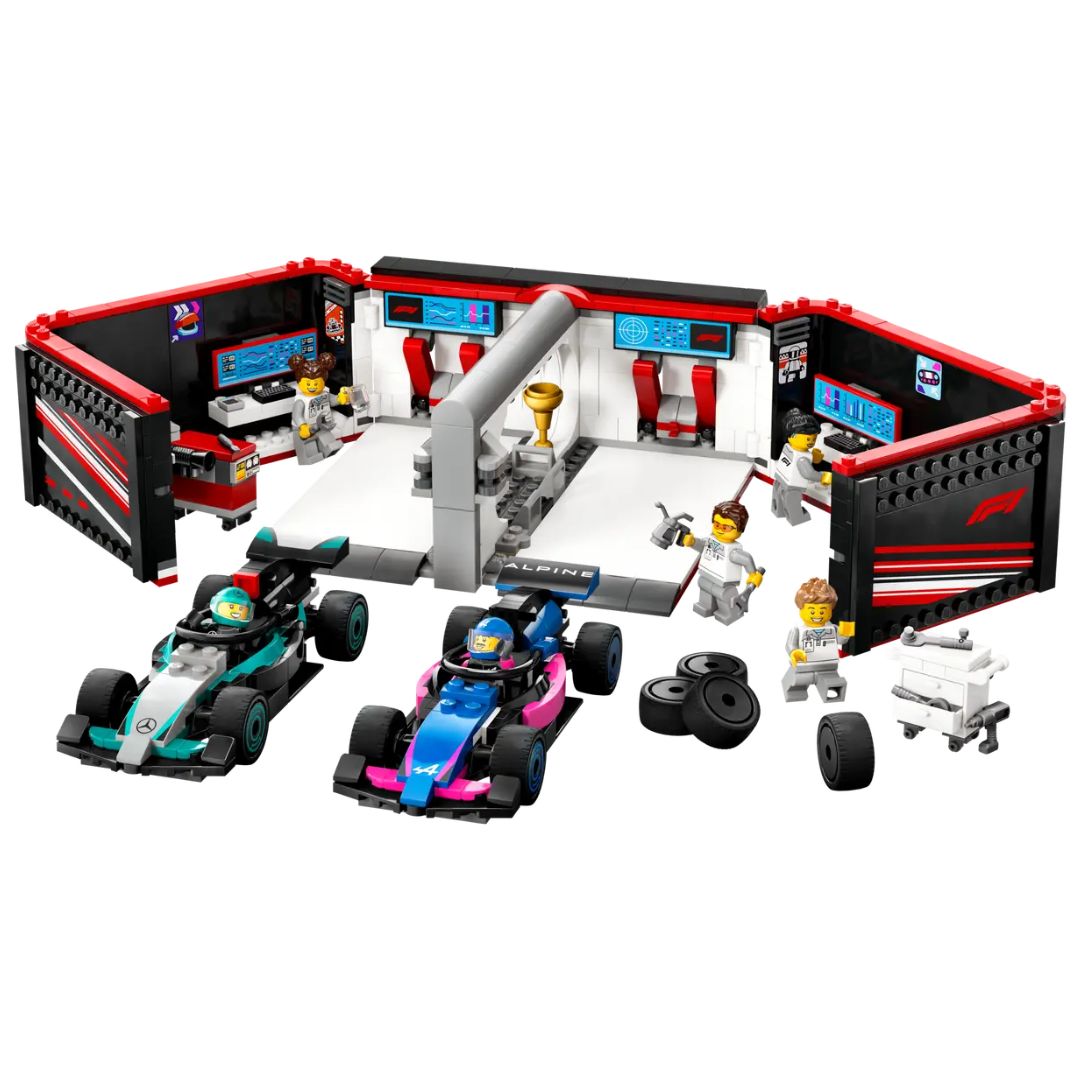 F1 Garage & Mercedes-Amg & Alpine Cars Lego City By Lego -Lego - India - www.superherotoystore.com