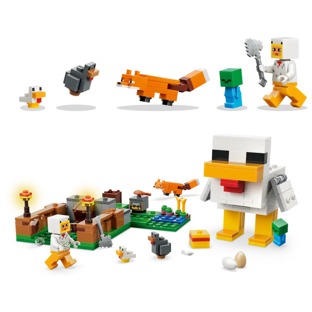 Minecraft Chicken Farm By Lego -Lego - India - www.superherotoystore.com