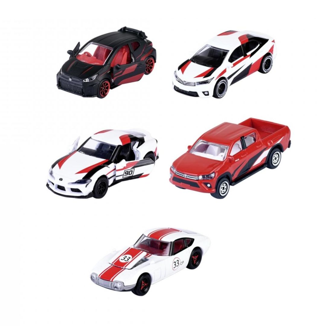 Toyota Racing 1:64 Scale 5 Pack Die-Cast Car Set by Majorette -Majorette - India - www.superherotoystore.com