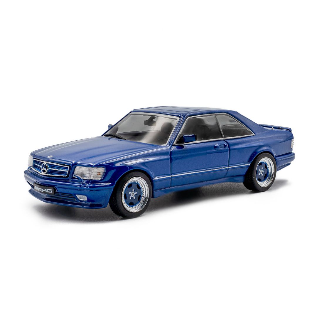 1:43 Mercedes-Benz 560 Sec Amg Widebody Linarite Blue Pearl 1990 By Solido