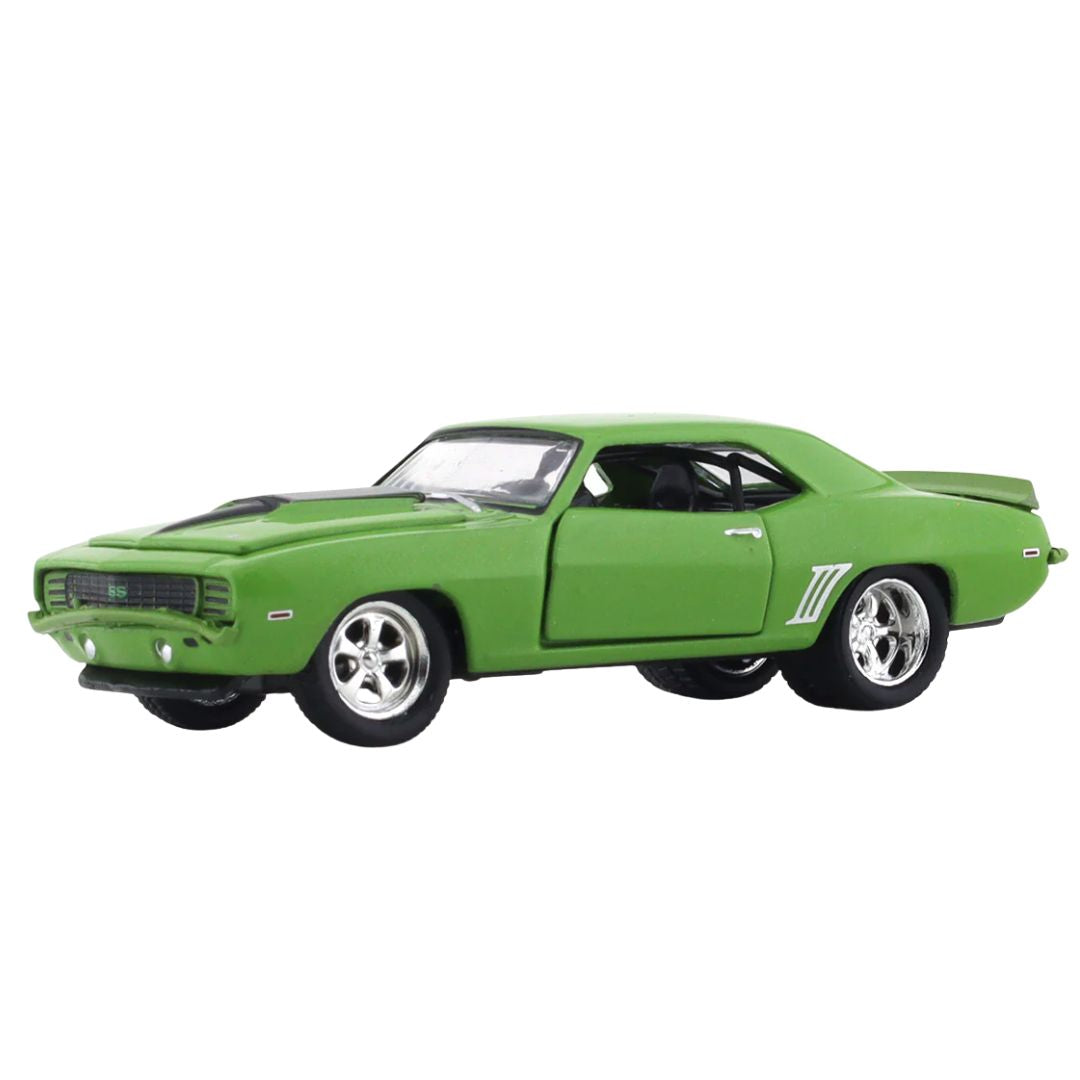 Green 1969 Chevrolet Camaro SS/RS 396 1:64 Scale Die-Cast Car by M2 Machines -M2 Machines - India - www.superherotoystore.com