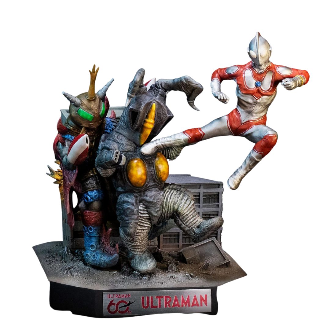 Ultraman Jack Vs Zetton Ii & Alien Bat Battle Scene Diorama Statue By Star Ace Toys