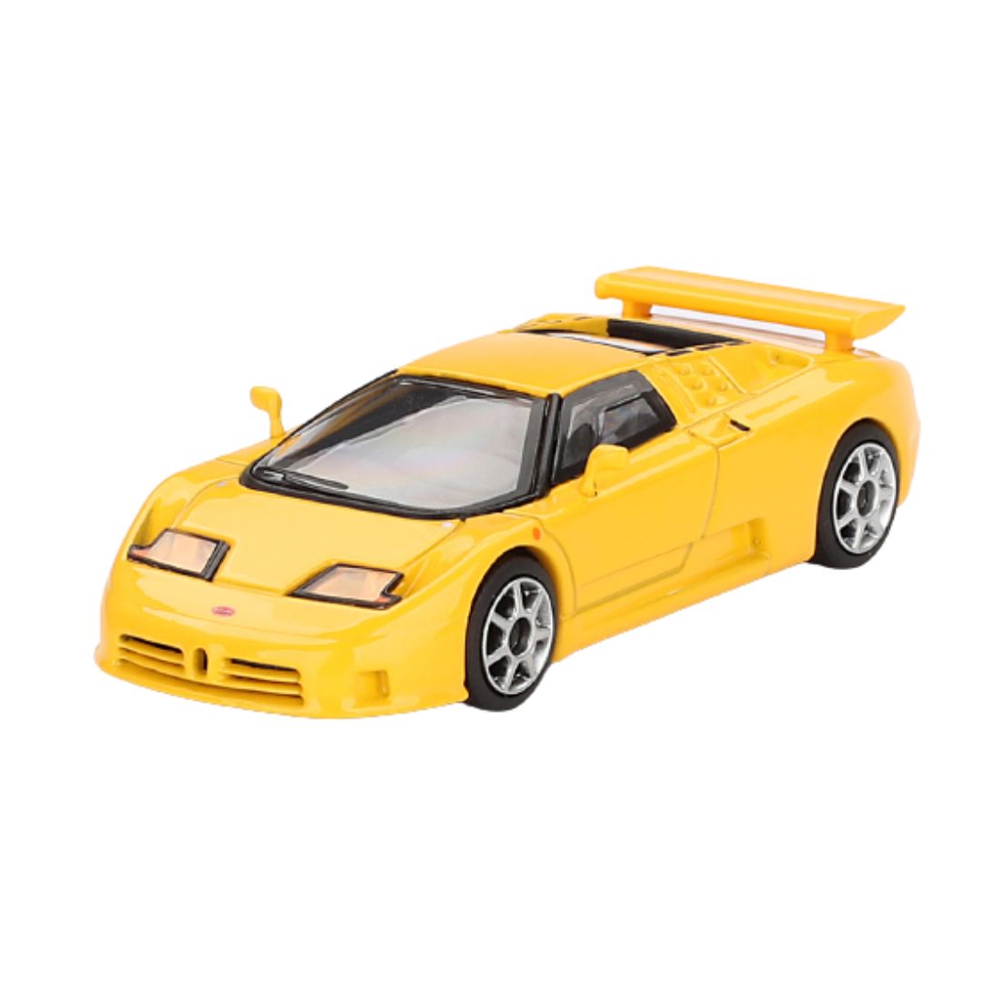 Yellow Super Sport Giallo Bugatti Eb110 1:64 Scale Die-Cast Car By Mini Gt -Mini GT - India - www.superherotoystore.com