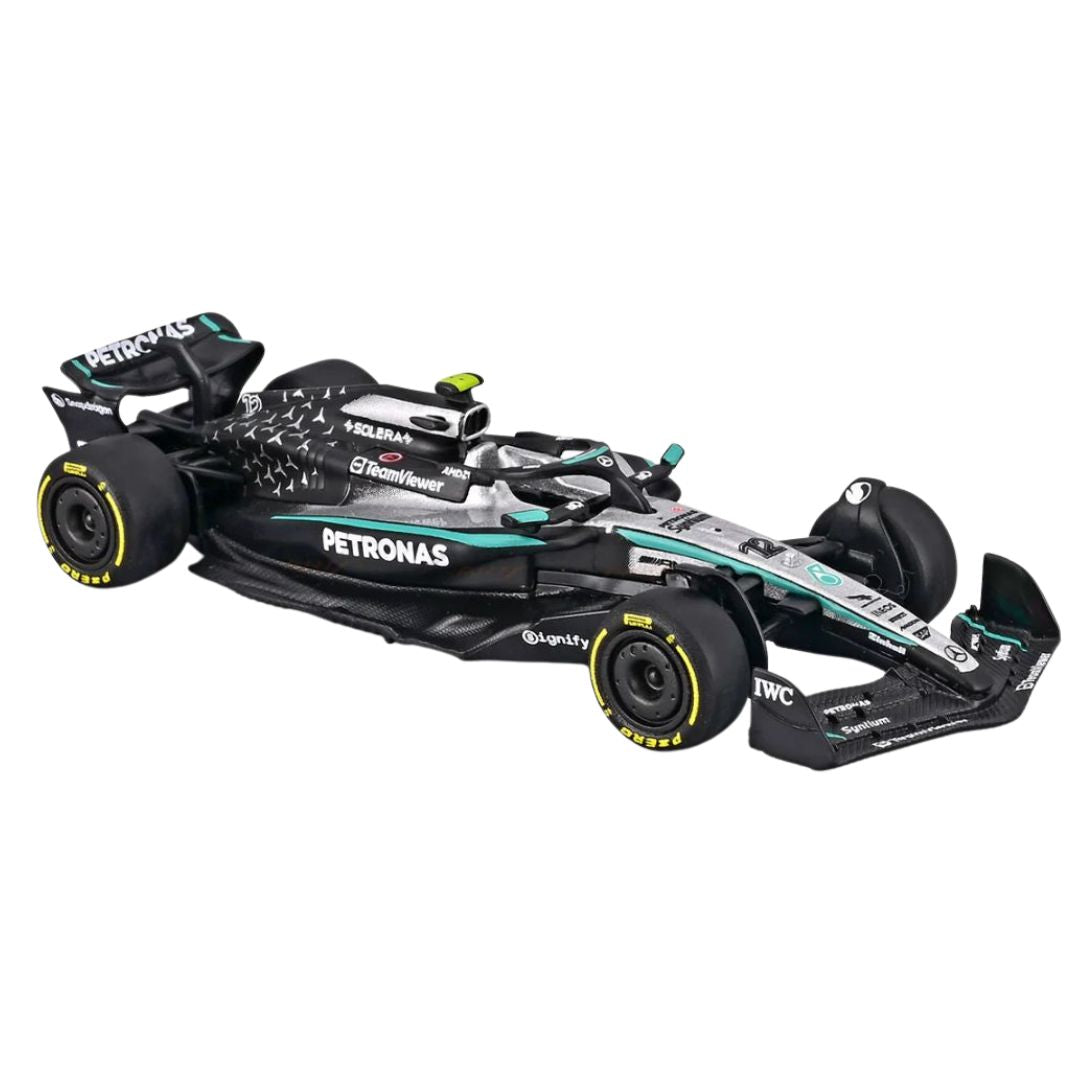 Mercedes-AMG Petronas F1 W16 Team Australia GP (Hard Case) 1:64 Scale Die-Cast Car By Bburago