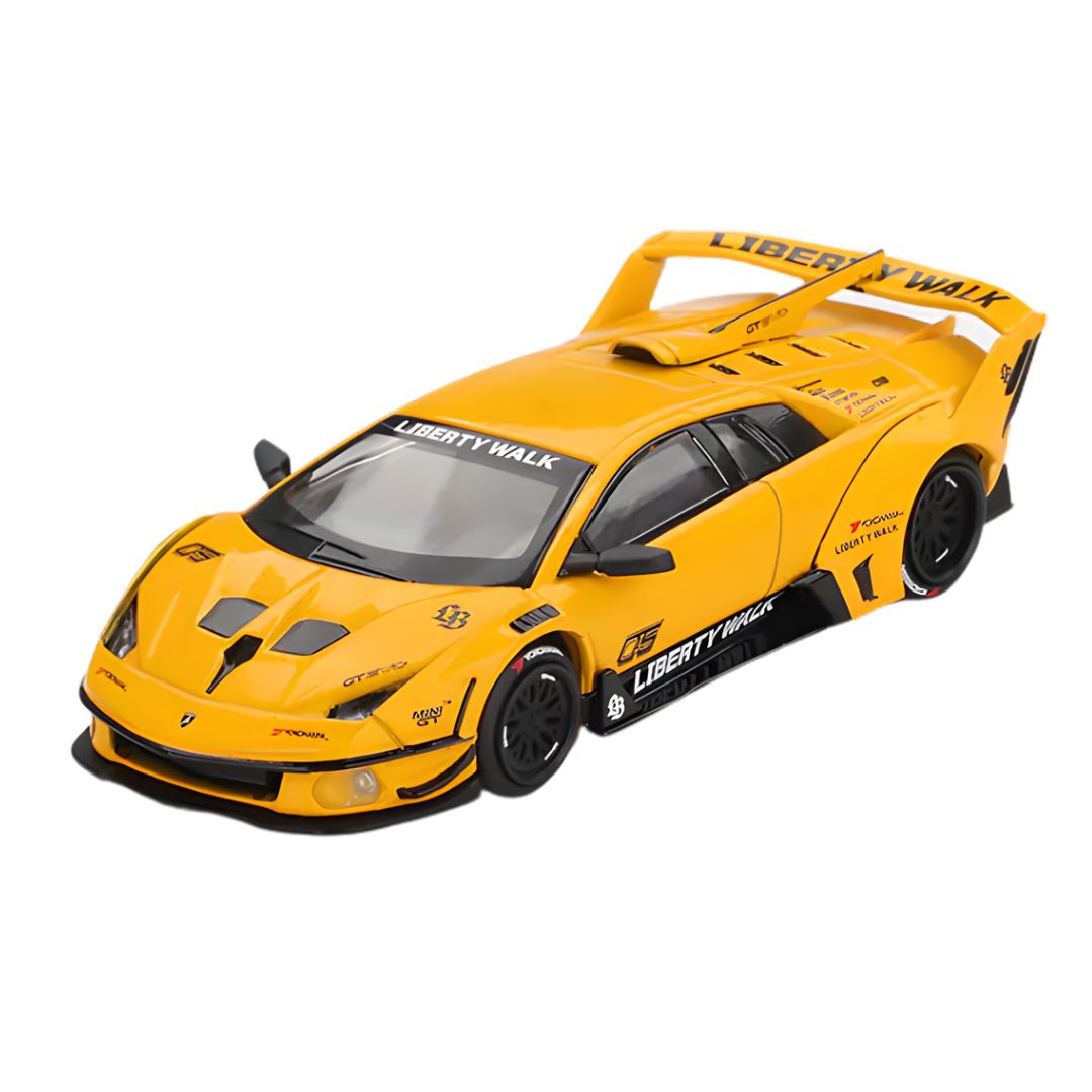 Lamborghini Lb-Silhouette Works Murcielago Gt Evo Yellow 1:64 Scale By Mini Gt -Mini GT - India - www.superherotoystore.com