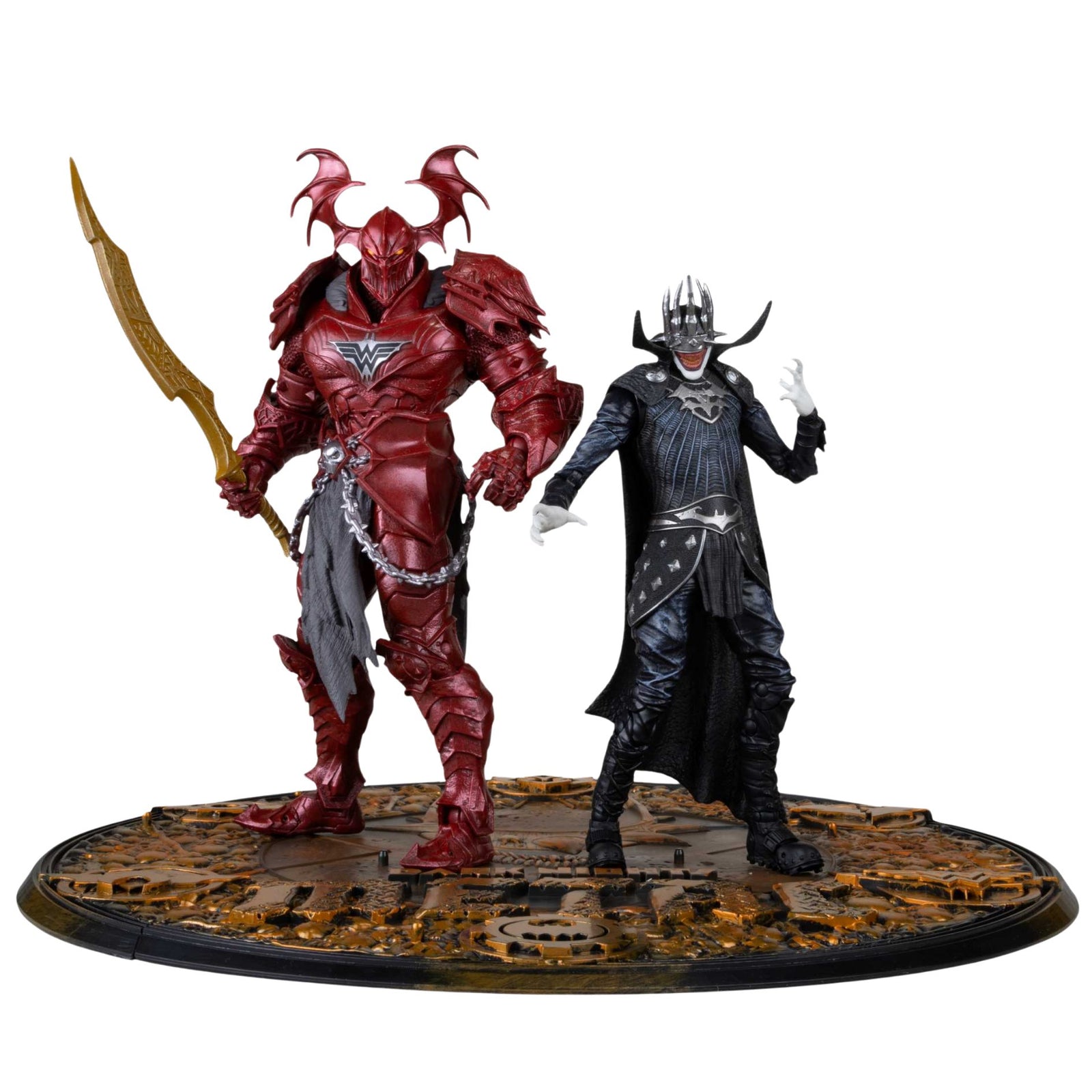 Batman Who Laughs #4 (Knight Armor) & Merciless (Dark Multiverse) Action Figure By Mcfarlane Toys -McFarlane Toys - India - www.superherotoystore.com