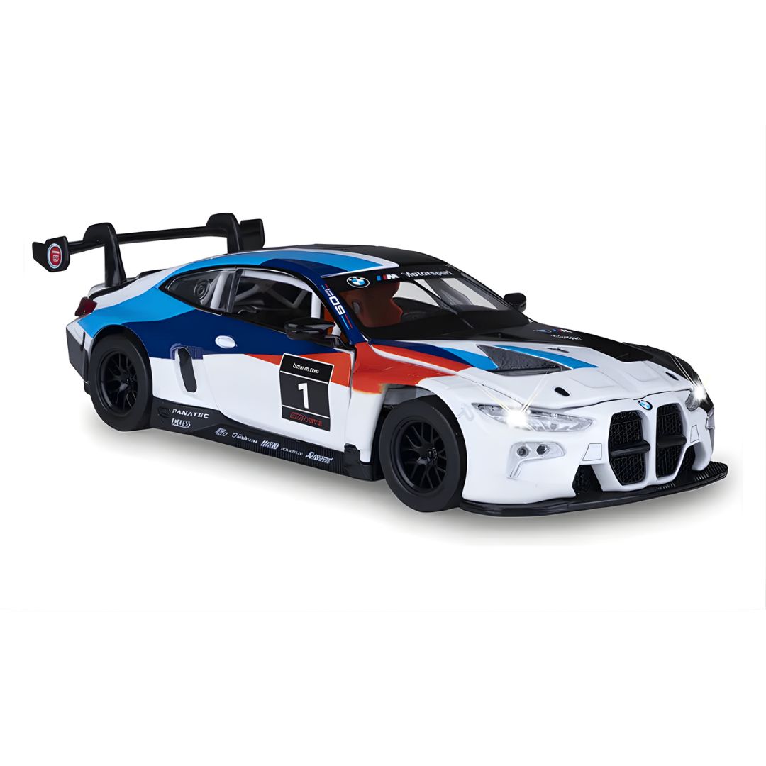 White BMW M4 GT3 1:32 Scale Die-Cast car By MSZ -MSZ - India - www.superherotoystore.com