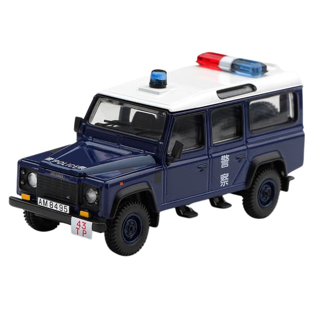 Land Rover Defender 110 Royal Hk Police Tai Po District Hk Exclusive Blister Packaging By Mini Gt