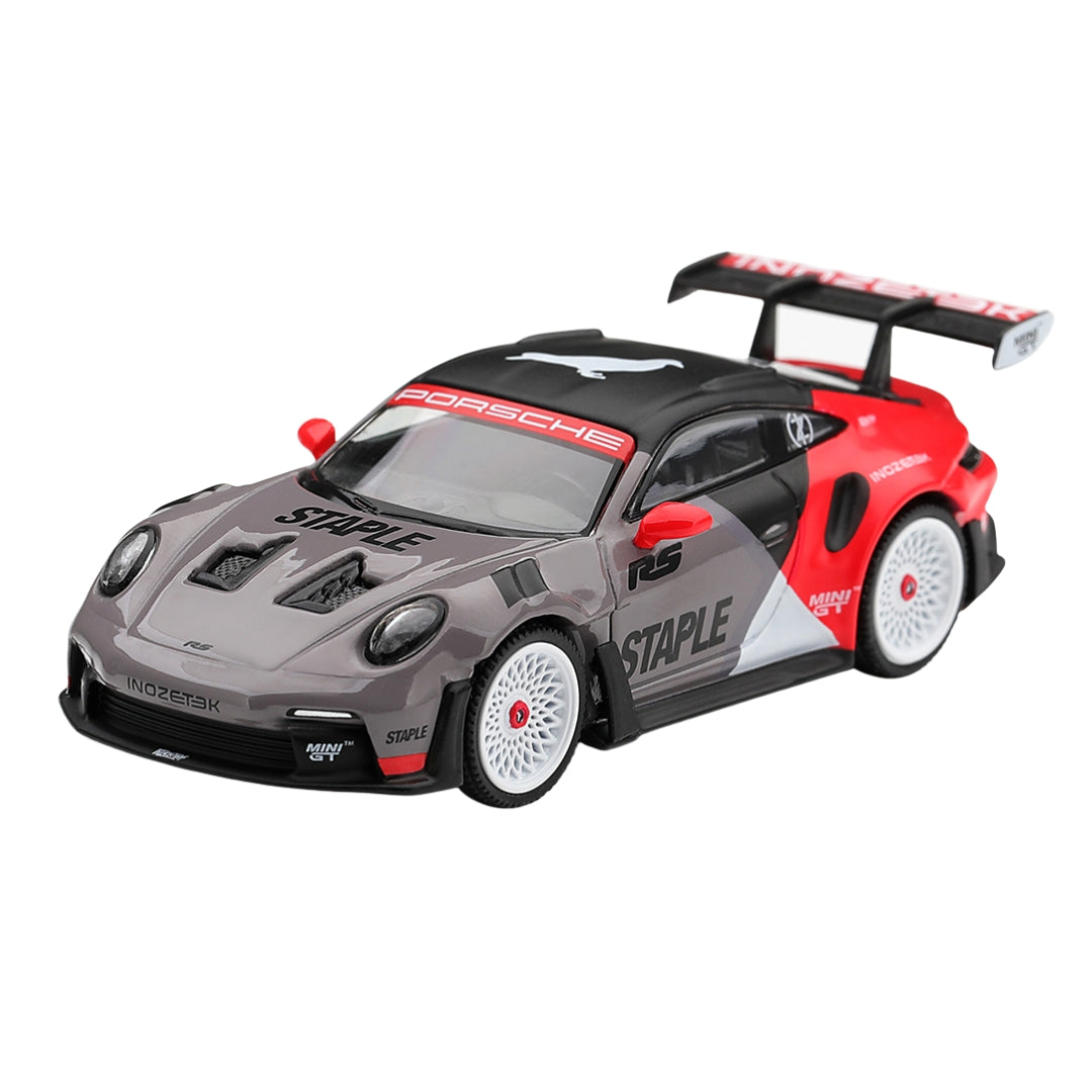 Porsche 911 Gt3 Rs Staple X Inozetek1:64 Scale Die-Cast Car By Mini Gt