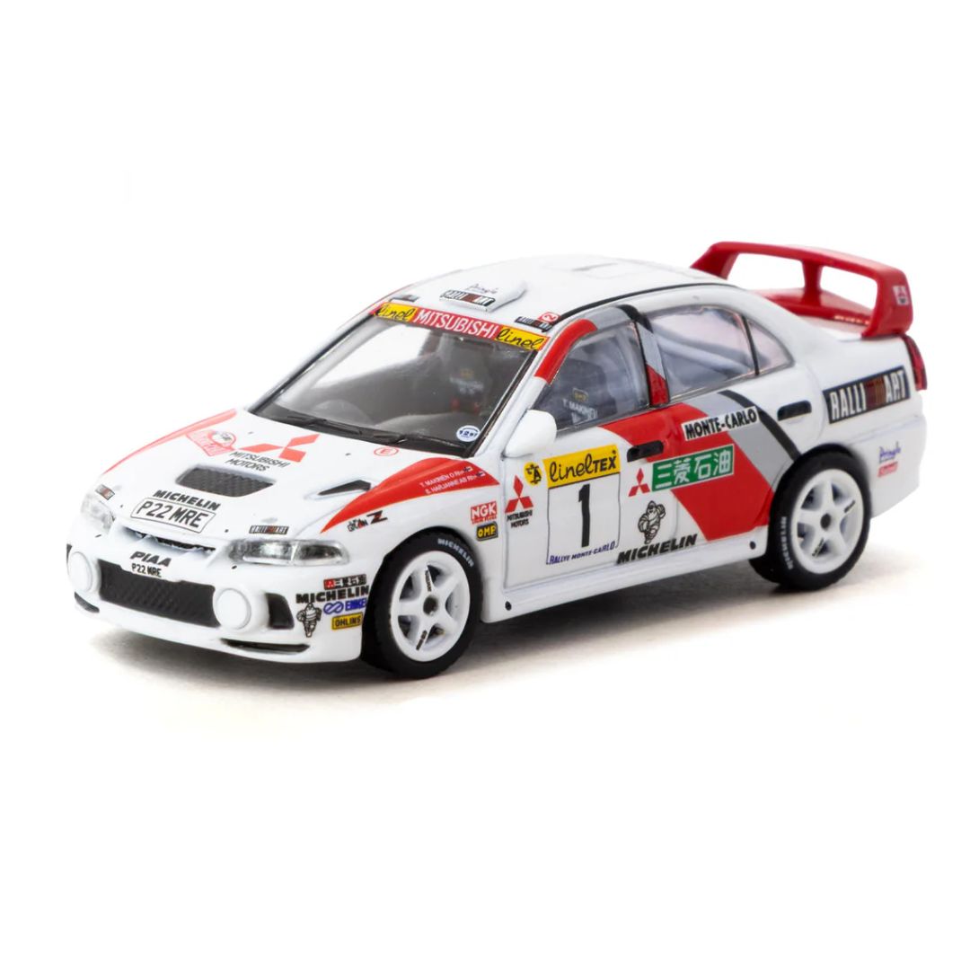 Mitsubishi Lancer Evolution Iv Rallye Monte-Carlo 1997 #1 1:64 Scale Die-Cast Car By Tarmac Works -Tarmac Works - India - www.superherotoystore.com