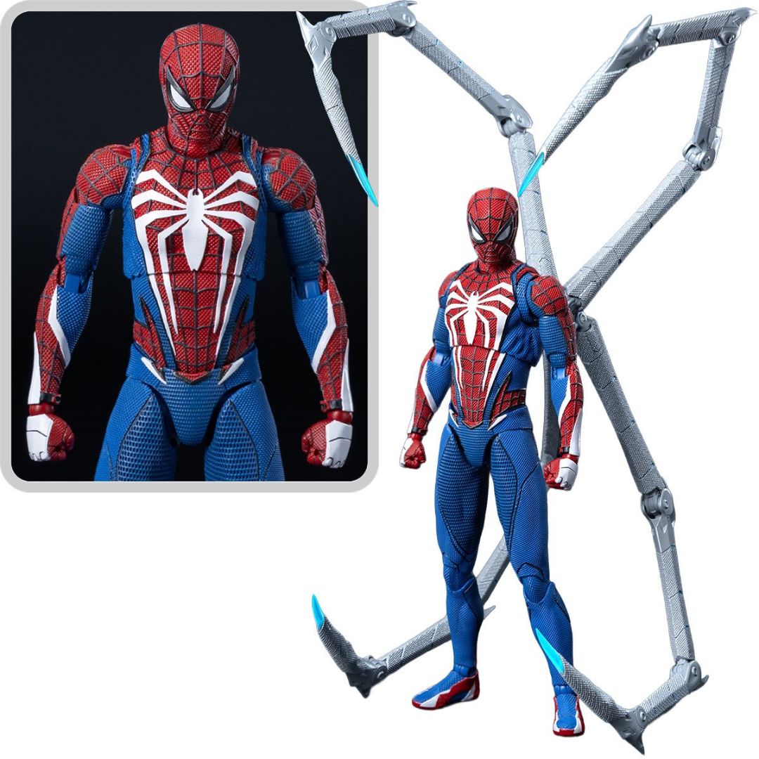 Marvel'S Spider-Man 2: Spider-Man Advanced Suit 2.0 Peter Parker By Threezero -ThreeZero - India - www.superherotoystore.com