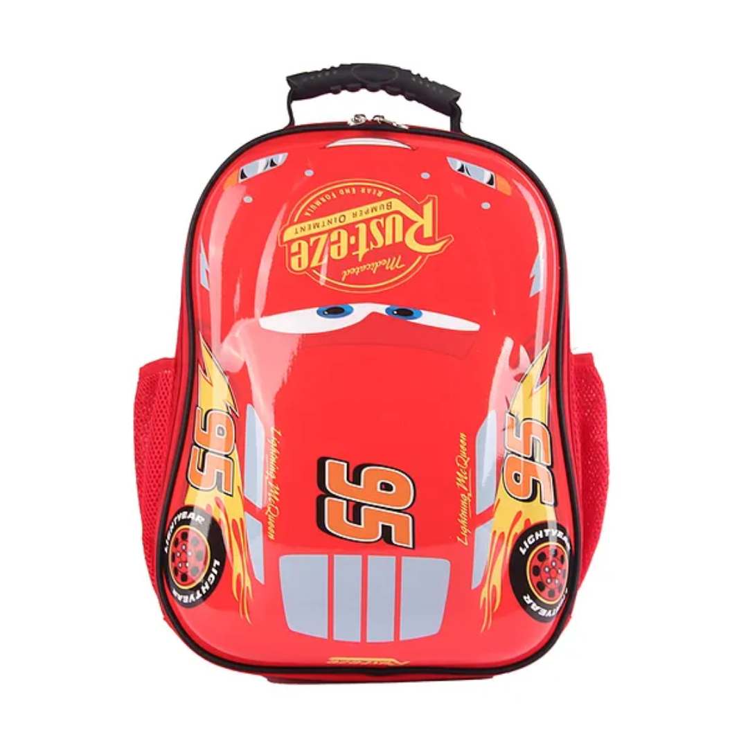 DISNEY PIXAR CARS HARDSHELL CAR SHAPE BAG - RED by Mesuca -Mesuca - India - www.superherotoystore.com