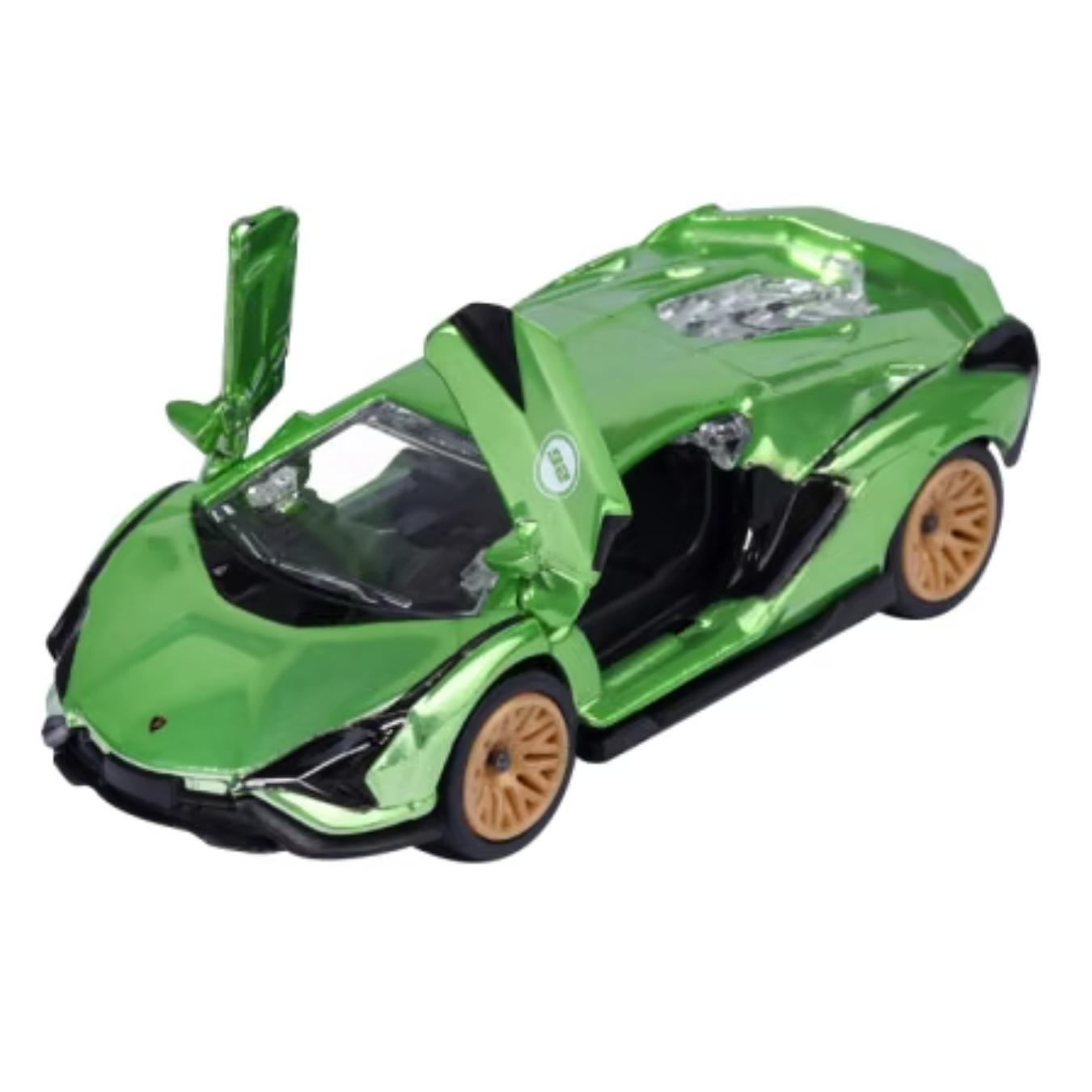 Showroom Premium Green Lamborghini Sian FKP37 1:64 Scale Die-Cast car By Majorette -Majorette - India - www.superherotoystore.com