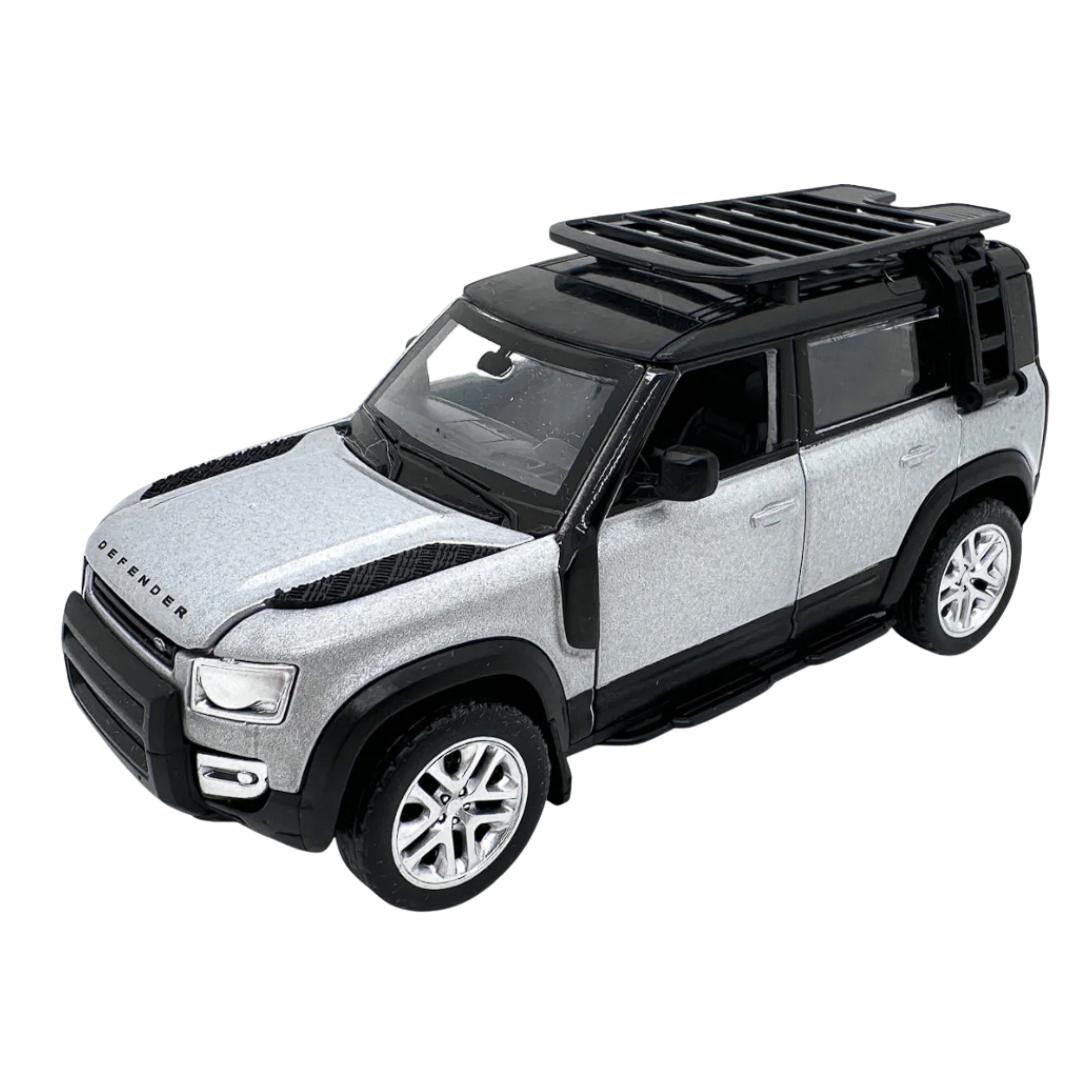 Land Rover Defender 110 Silver 1:43 Scale Tuning Set Model Car By CCA -CCA - India - www.superherotoystore.com