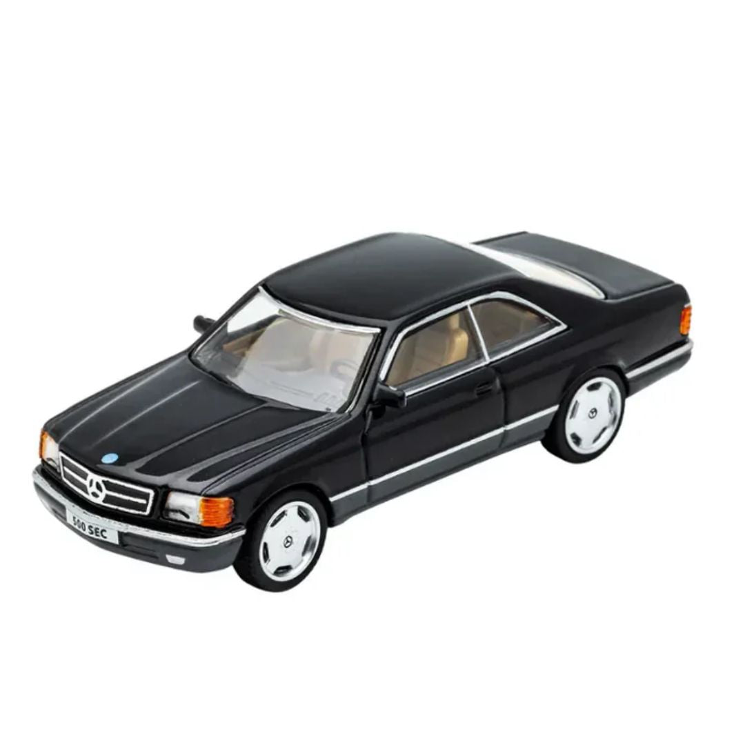 Mercedes-Benz 500Sec (Black) 1:64 Diecast Car By Gcd
