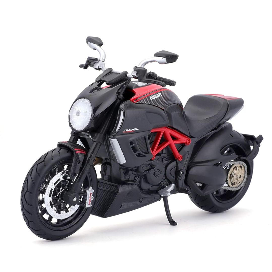 Black Ducati Diavel Carbon 1:12 Scale Bike by Maisto -Maisto - India - www.superherotoystore.com