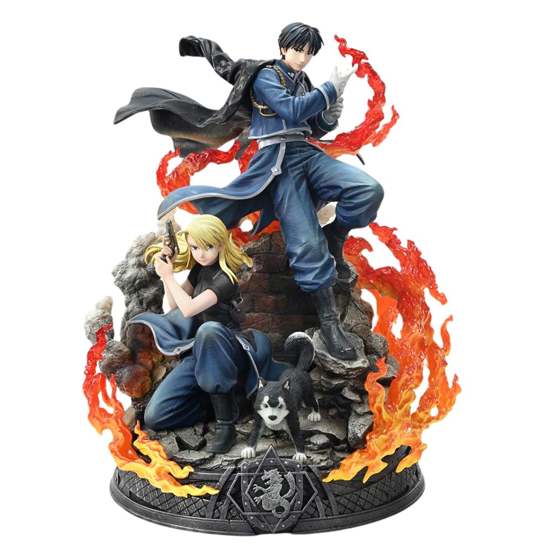 Fullmetal Alchemist Roy Mustang & Riza Hawkeye Statue Dx Bonus Version By Prime1 Studios -Prime 1 Studio - India - www.superherotoystore.com
