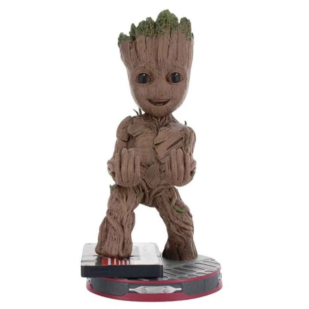 Marvel: Smiley Toddler Groot Cable Guys Controller And Phone Stand By Exg Pro -EXG Pro - India - www.superherotoystore.com