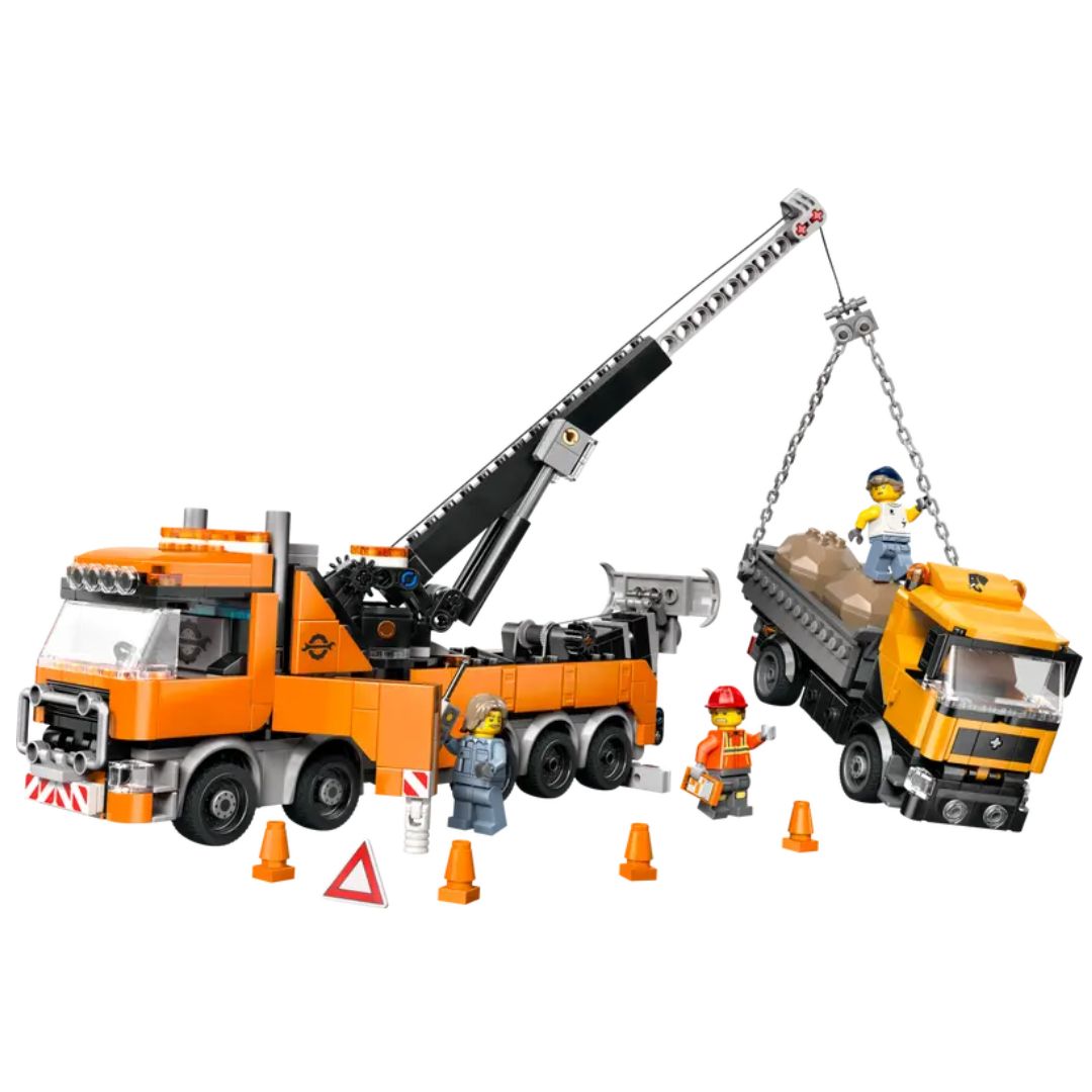 Heavy-Duty Recovery Tow Truck With Crane By Lego -Lego - India - www.superherotoystore.com