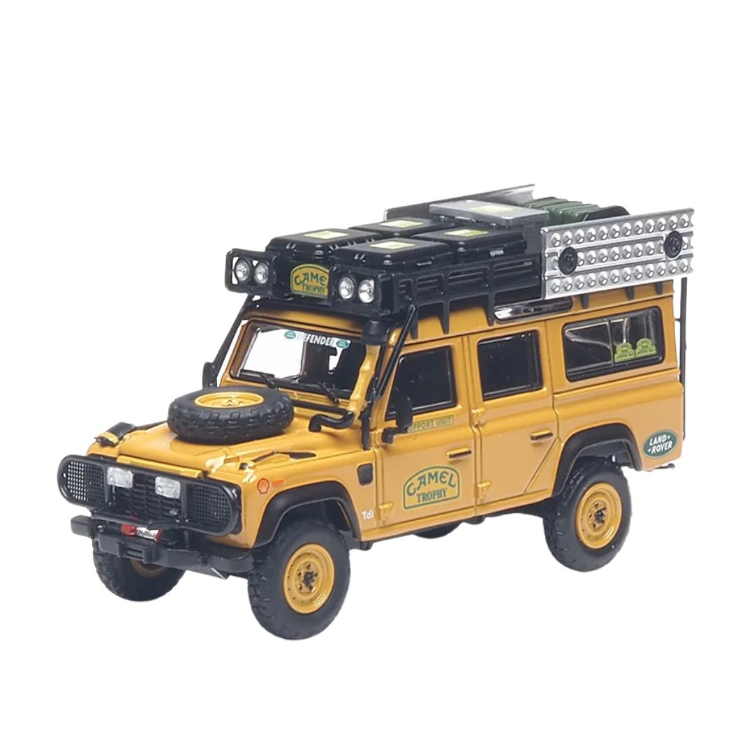 Land Rover Defender 110 "Camel Trophy" Support Unit Sabah-Malaysia - 1993 1:64 Die-Cast Car By Almost Real -Almost Real - India - www.superherotoystore.com