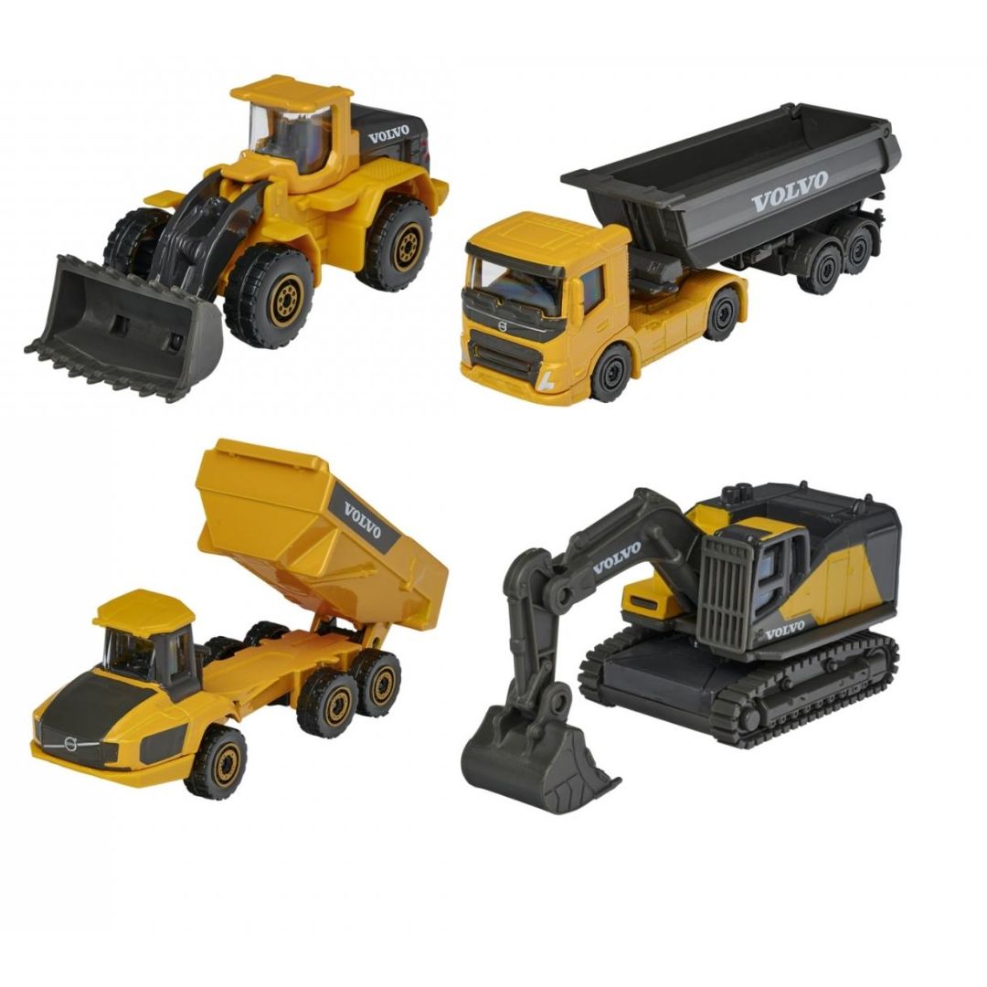 Volvo 4 Pieces 1:64 Scale Die-Cast Giftpack by Majorette -Majorette - India - www.superherotoystore.com
