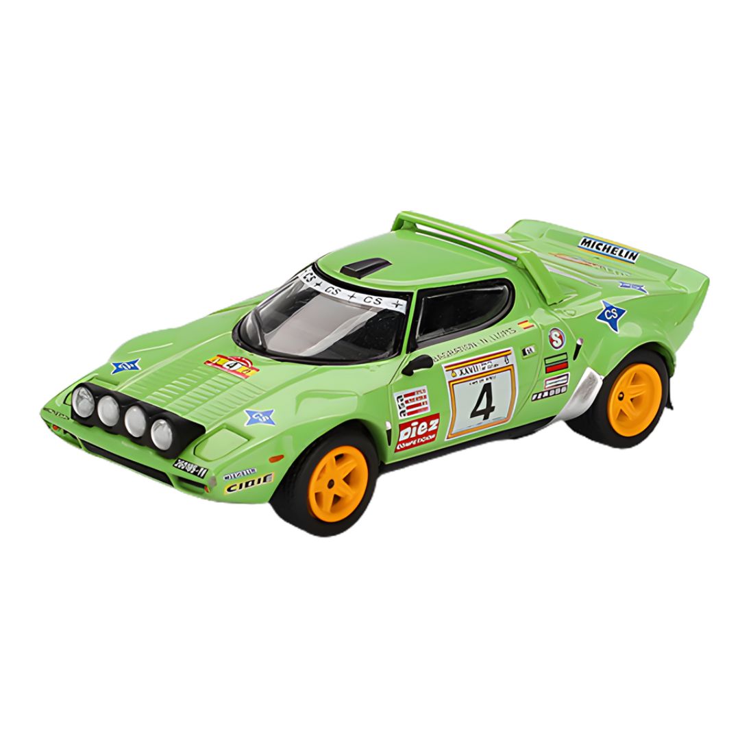 Lancia Stratos HF #4 1979 Spanish Rally Champion 1:64 Scale Die-Cast Car By Mini GT