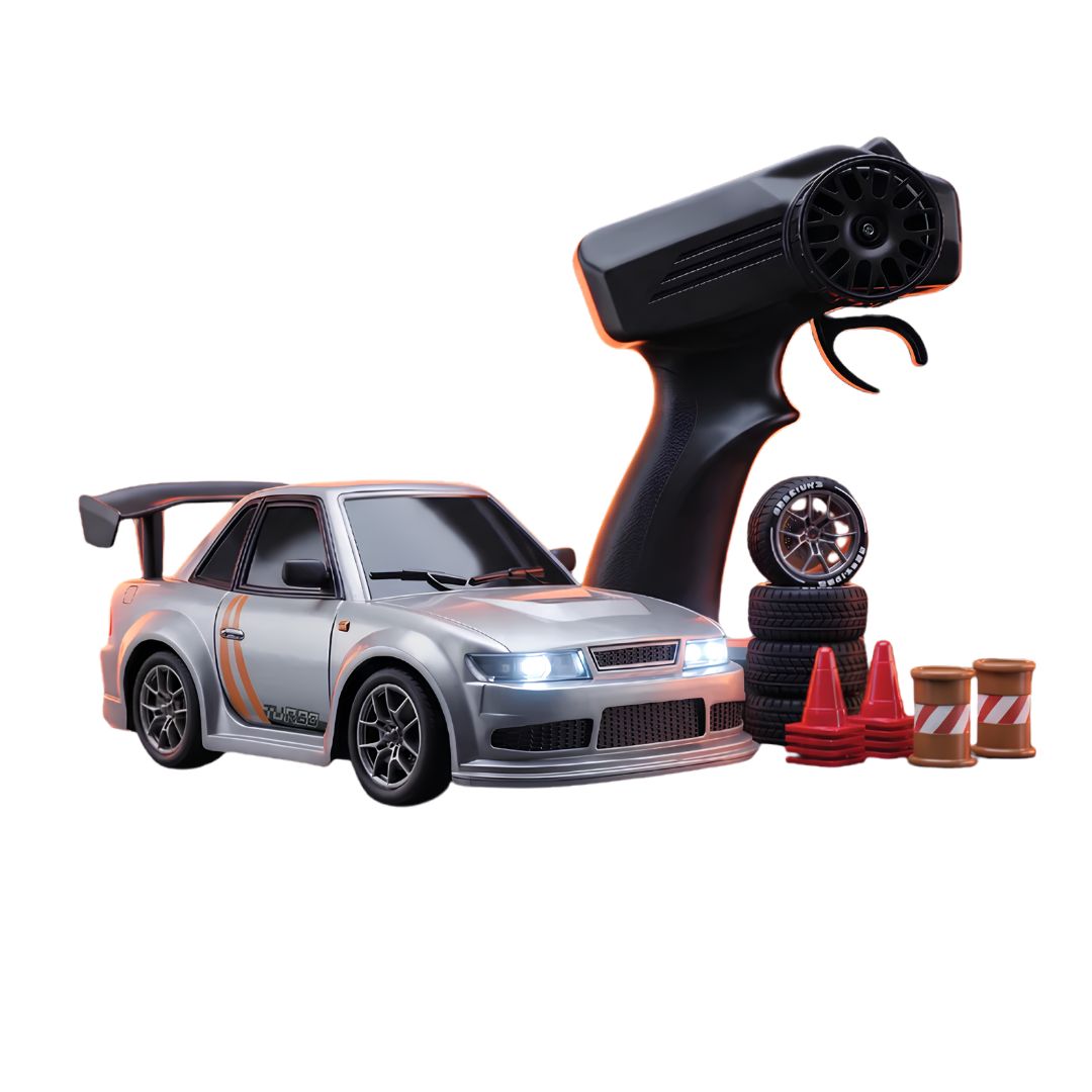 Zipp – Remote Control Drifter 1:24 Scale Ecomm Packaging Only Grey Car By Legend Of Toys