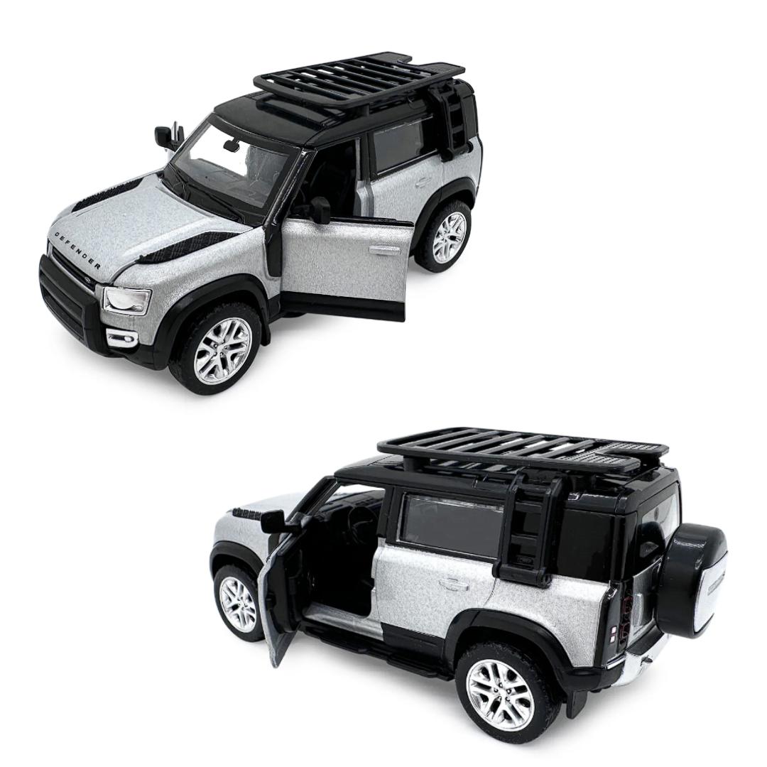 Land Rover Defender 110 Silver 1:43 Scale Tuning Set Model Car By CCA -CCA - India - www.superherotoystore.com