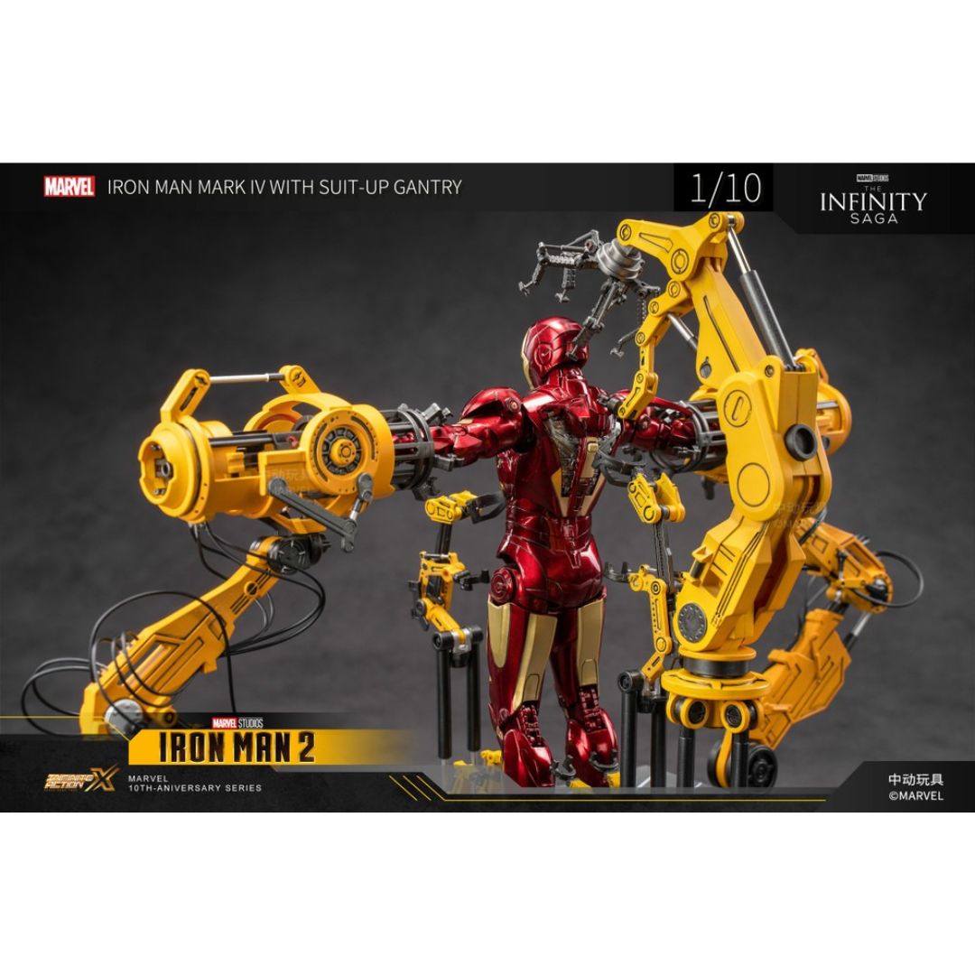 Iron Man Mk4 & Suit-Up Gantryaction Figure By Zd Toys -ZD Toys - India - www.superherotoystore.com