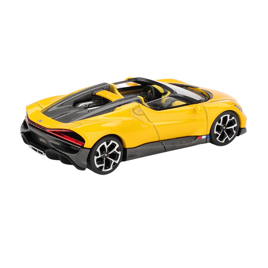 Bugatti W16 Mistral Yellow By Mini Gt -Mini GT - India - www.superherotoystore.com