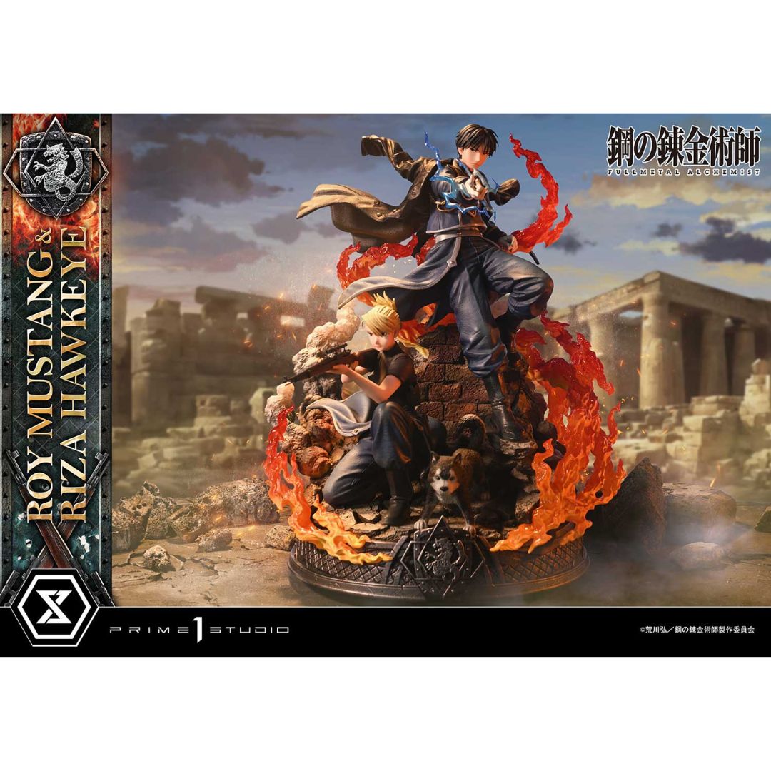 Fullmetal Alchemist Roy Mustang & Riza Hawkeye Dx Regular Version statue By Prime1 Studios -Prime 1 Studio - India - www.superherotoystore.com