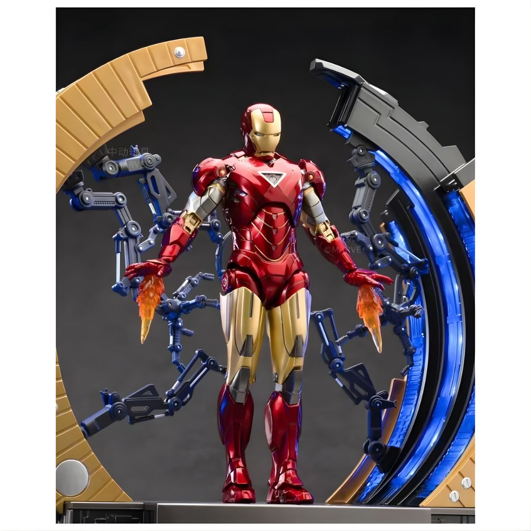 Iron Man Mark 6 & Suit Up Gantry By Zd Toys -ZD Toys - India - www.superherotoystore.com