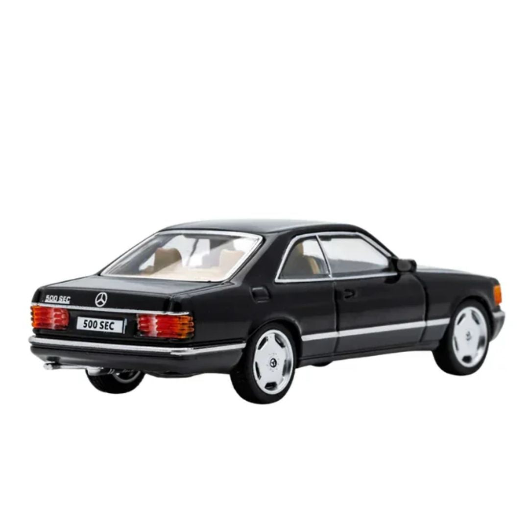 Mercedes-Benz 500Sec (Black) 1:64 Diecast Car By Gcd