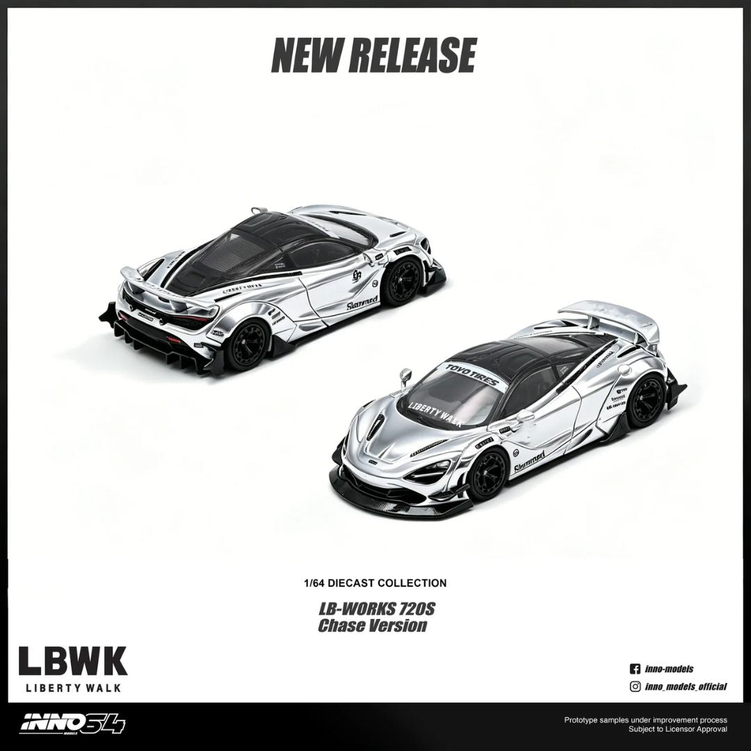 Mclaren Liberty Walk 720S (Chance Of Chase Car) 1/6 1:64 Scale Die-Cast Car By Inno64