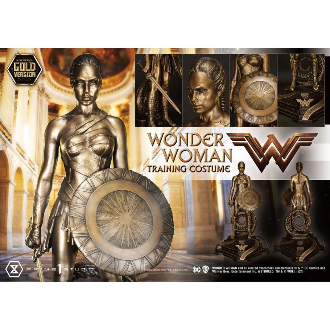 Wonder Woman (Film) Wonder Woman Training Costume Gold Version Statue By Prime1 Studios -Prime 1 Studio - India - www.superherotoystore.com