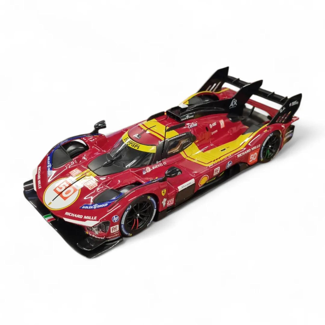 Ferrari 499P 2025 No 50 24h LeMans Winner 1:24 Scale Diecast Car By Bburago -Bburago - India - www.superherotoystore.com