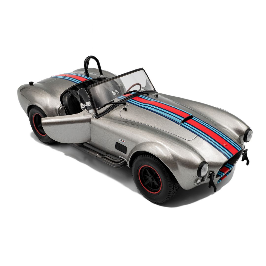 1:18 Shelby Cobra 427 Mkii Solido Works M Racing Silver 1965 By Solido