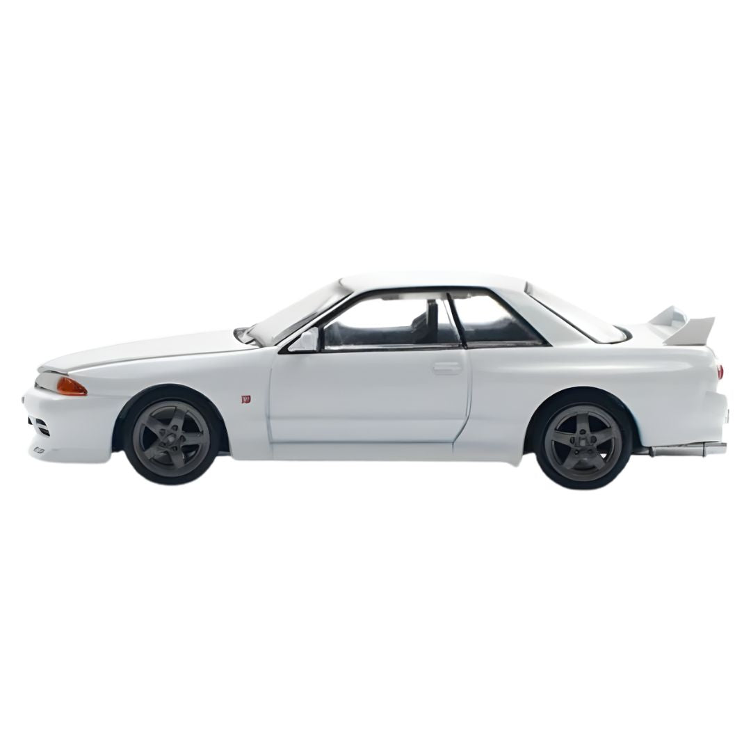 Gt-R R32 Crystal White* 1:64 Diecast Car By Pop Race -Pop Race - India - www.superherotoystore.com