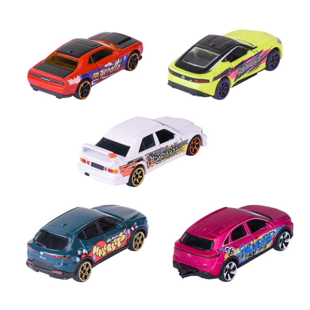 Graffiti 1:64 Scale 5 Pack By Majorette -Majorette - India - www.superherotoystore.com