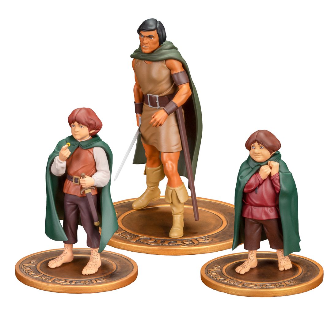 The Lord Of The Rings Animated Film Pvc Figure Set (Frodo Aragorn And Samwise) By Dark Horse -Dark Horse - India - www.superherotoystore.com